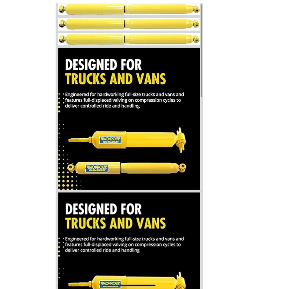 Monroe Gas-Magnum Rear Shock Absorber for Ford F-250 Super Duty 1999-2016